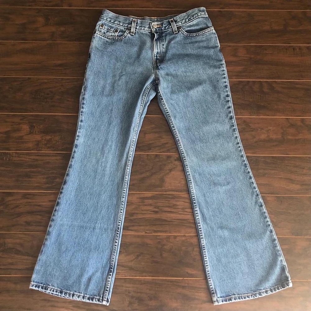 low rise bootcut jeans